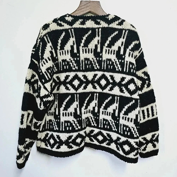 EXPRESS Tricot vintage chunky  cardigan sweater m/l - Picture 6 of 12